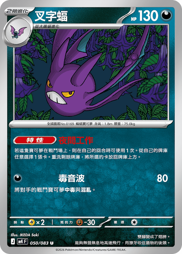M4 050/083 叉字蝠 U
