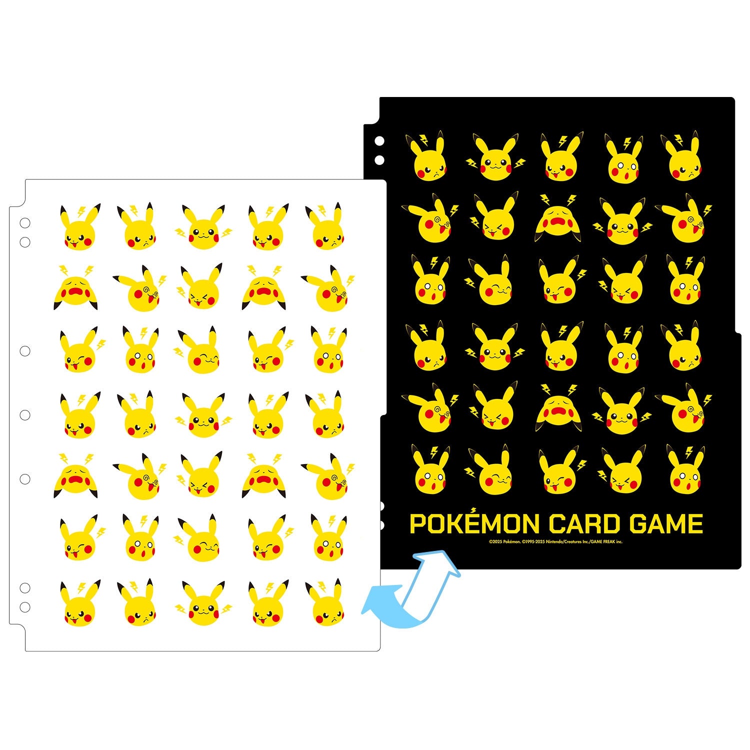 9格寶可夢收藏卡冊補充頁(日版) - 皮卡丘
