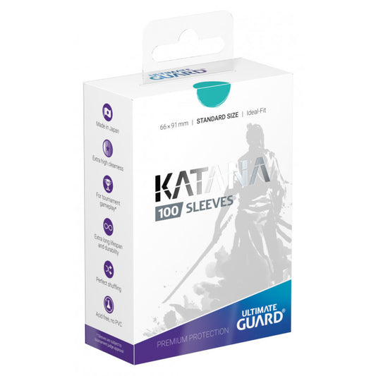Ultimate Guard 100 - Katana Inner Sleeves Standard Size - Turquoise - UGD010896