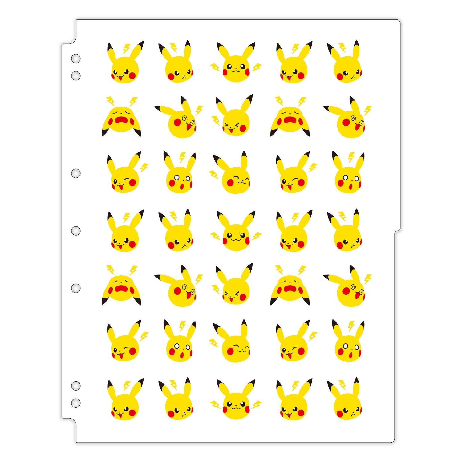 9格寶可夢收藏卡冊補充頁(日版) - 皮卡丘