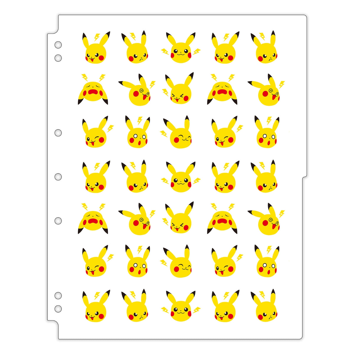 9格寶可夢收藏卡冊補充頁(日版) - 皮卡丘