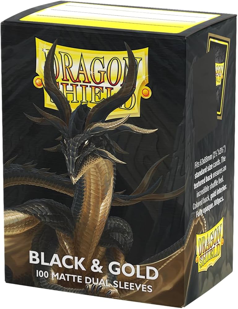 Dragon Shield 100 - Dual Matte - Black & Gold - AT-15069