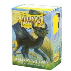 Dragon Shield 100 - Dual Matte - Yellow & Silver - AT-15071