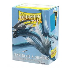Dragon Shield 100 - Dual Matte - Sky Blue & Silver - AT-15074