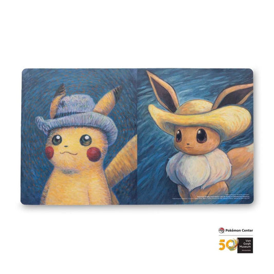 寶可夢造型牌墊(美版) - Pokémon Center × 梵高博物館 皮卡丘&伊布 靈感來自:自畫像