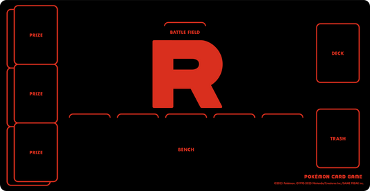 寶可夢造型牌墊（火箭隊 R logo)