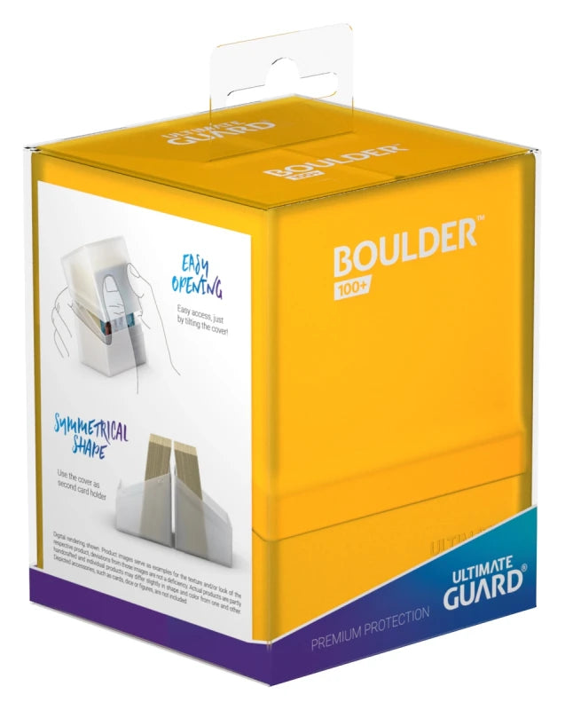 Ultimate Guard 100+ Boulder Standard Size Deck Case - Amber - UGD010690
