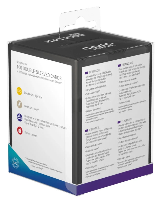 Ultimate Guard 100+ Boulder Standard Size Deck Case - Onyx - UGD010692