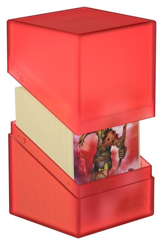 Ultimate Guard 100+ Boulder Standard Size Deck Case - Ruby - UGD010693