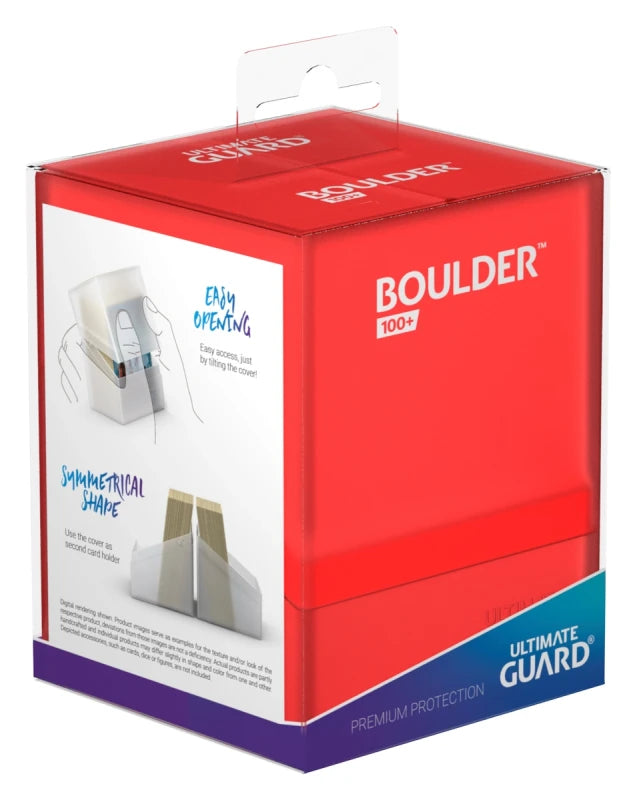Ultimate Guard 100+ Boulder Standard Size Deck Case - Ruby - UGD010693