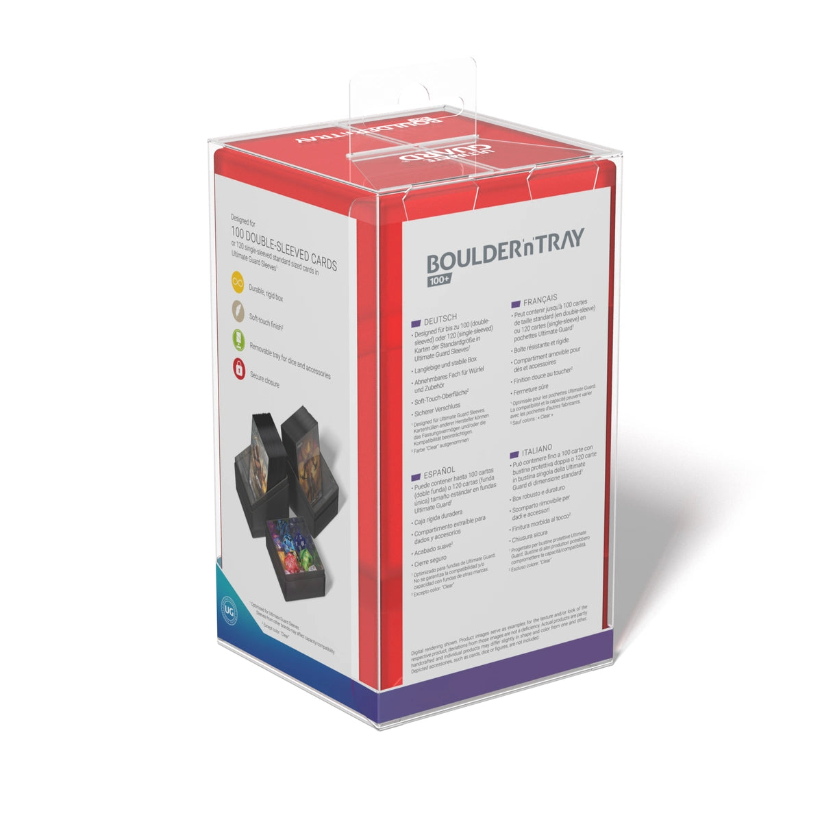 Ultimate Guard 100+ Boulder´n´Tray Deck Case Box - Ruby - UGD011279
