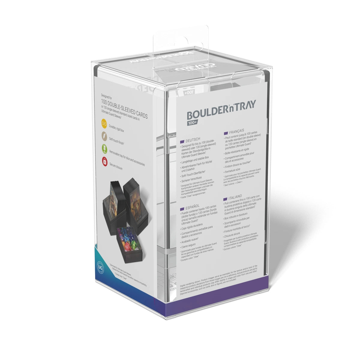 Ultimate Guard 100+ Boulder´n´Tray Deck Case Box - Clear - UGD011283