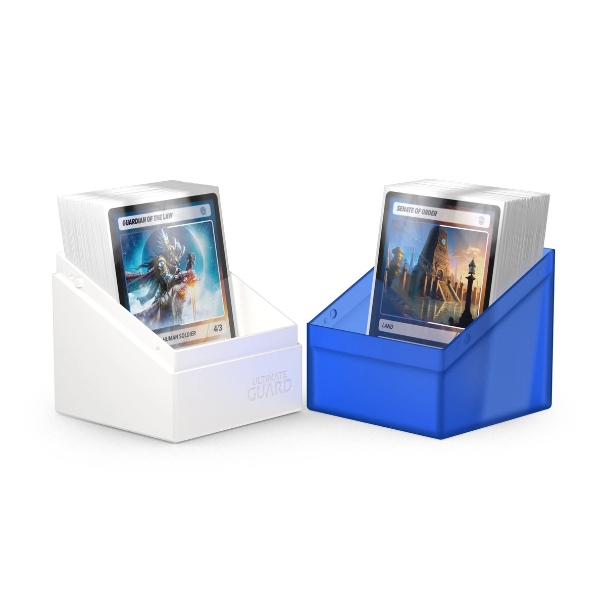 Ultimate Guard 100+ Boulder Standard Size Deck Case - SYNERGY Blue & White - UGD011332
