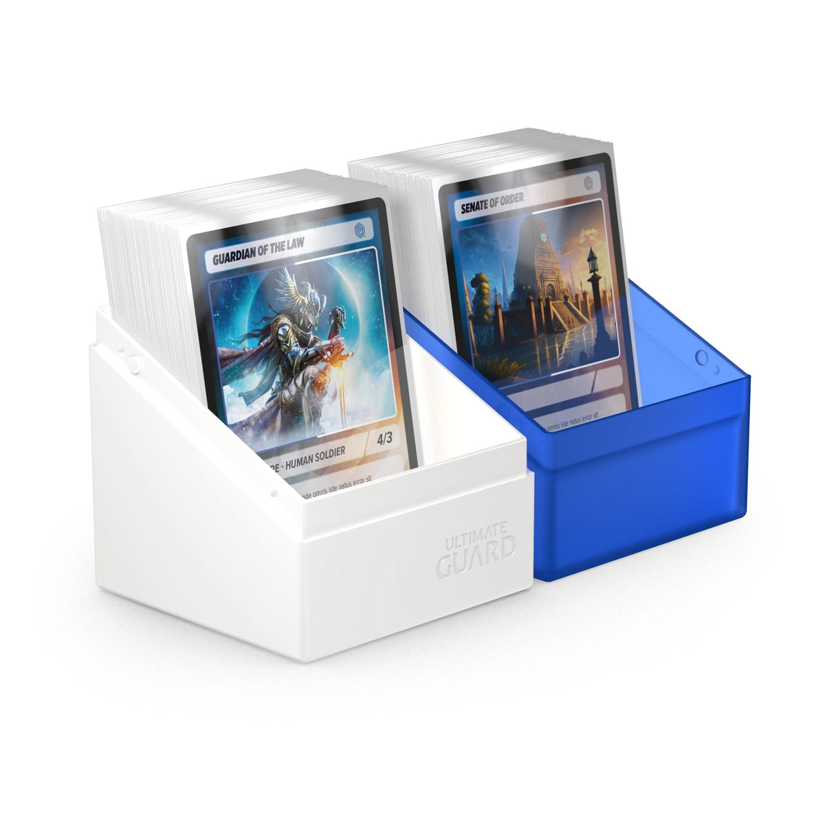 Ultimate Guard 100+ Boulder Standard Size Deck Case - SYNERGY Blue & White - UGD011332