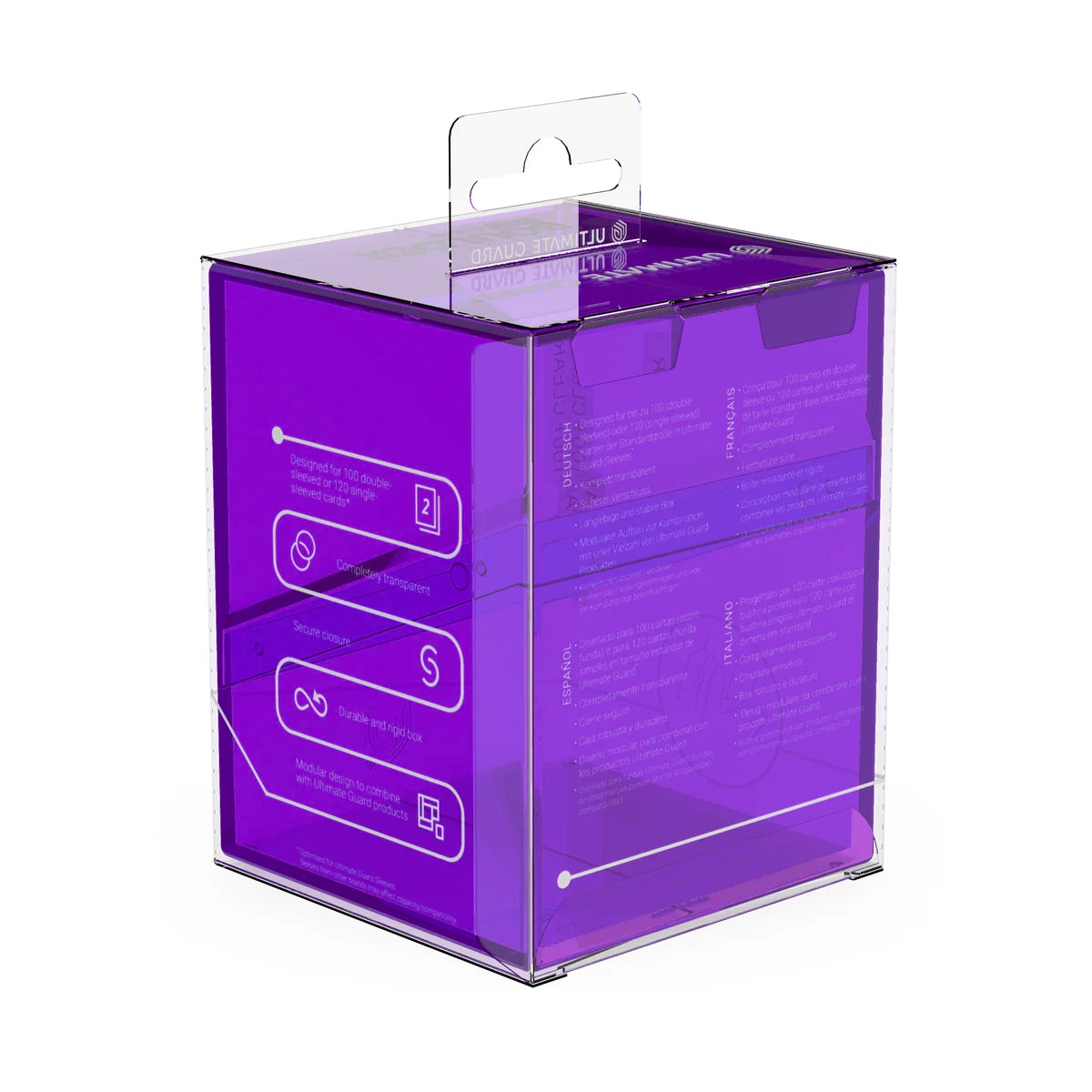 Ultimate Guard Boulder 100+ Clear - Amethyst - UGD011508