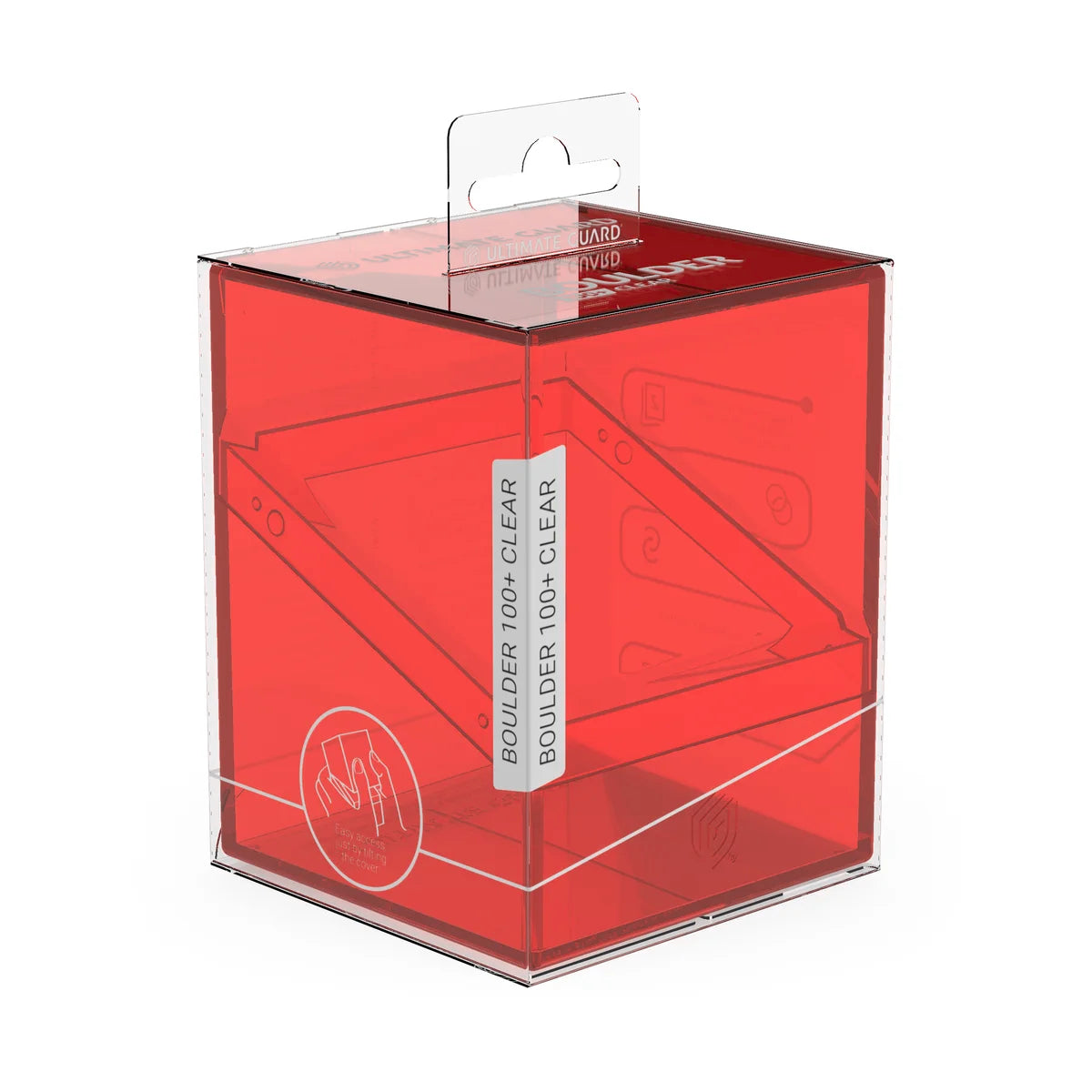 Ultimate Guard Boulder 100+ Clear - Ruby - UGD011516