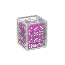 DICESKI - Translucent - 12mm D6 Purple (36 Dice)