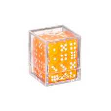DICESKI - Translucent - 12mm D6 Orange (36 Dice)