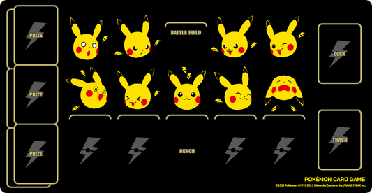 M2a週邊 寶可夢橡膠對戰桌墊 皮卡丘與打雷